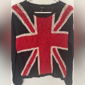 Forever 21 Red and Blue Knit Sweater
